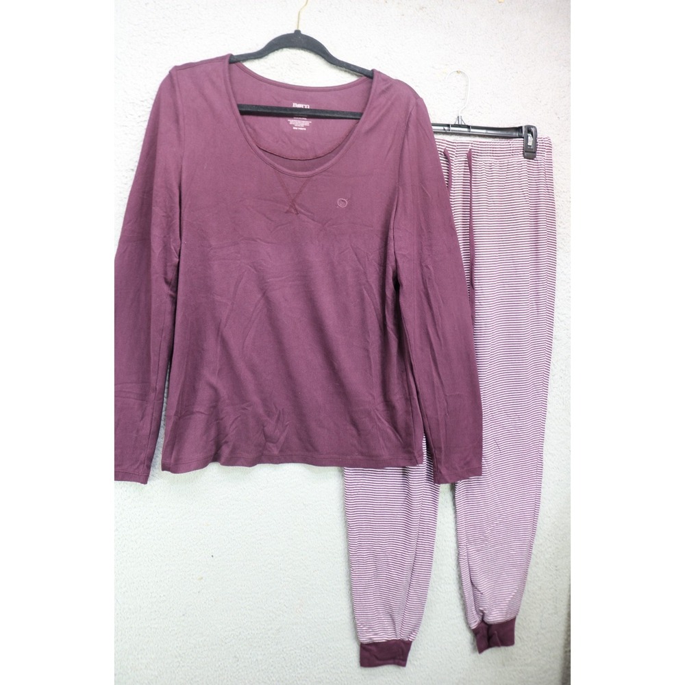 Born Purple Long Sleeve Pajama Set-Size XL-Soft-Drawstring-Cozy Chic